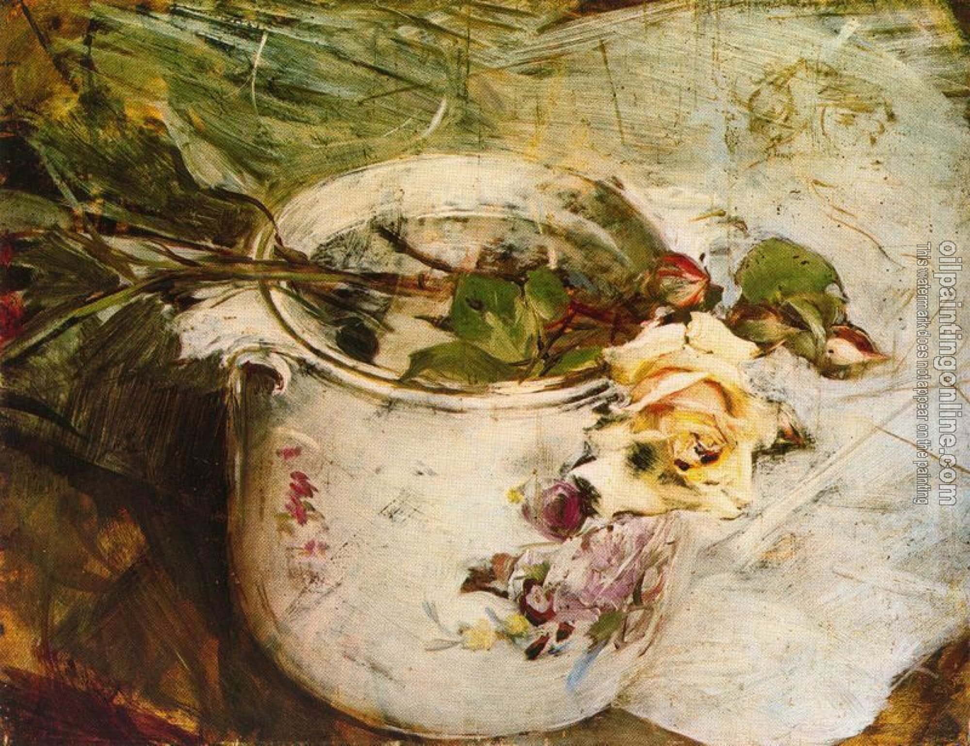 Giovanni Boldini - The Rose in Vase of Sassonia